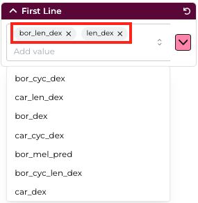 Cohort builder select multiple values